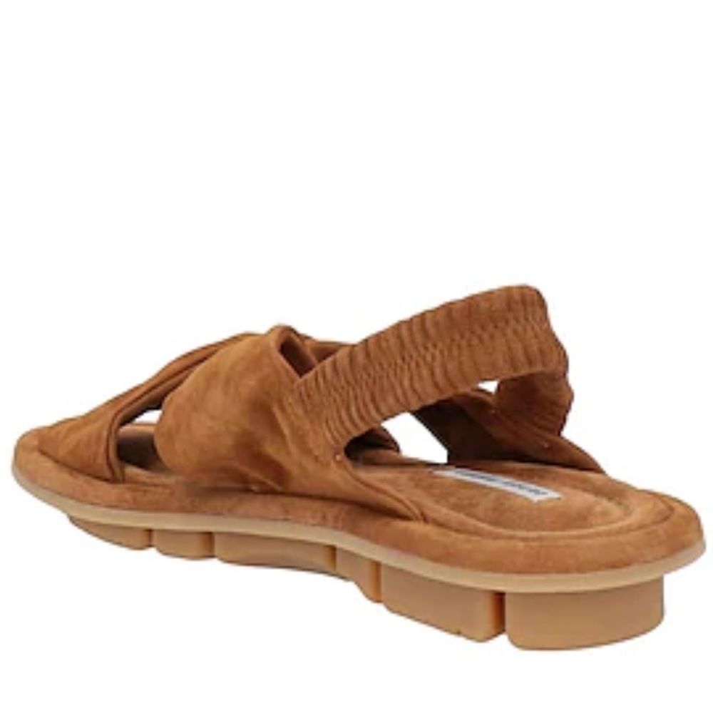 Italian Twisted Suede Ultra Luxe Sandals Women's Designer Bohemian Chic - Picture 4 of 7